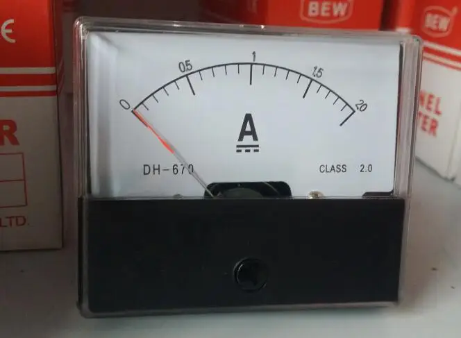 

Φ DC 0-2A Φ Panel DH-670 type аналоговая Amp panel