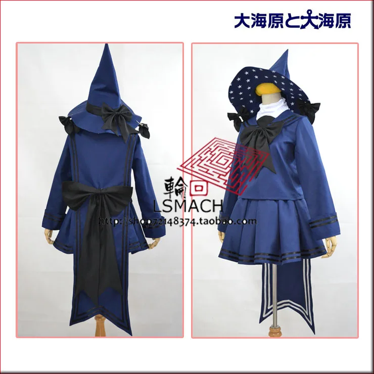 [STOCK] 2018 Anime Wadanohara and the Great Blue Sea witch Dress+hat+sock Cosplay Custume For Halloween Free Shipping |