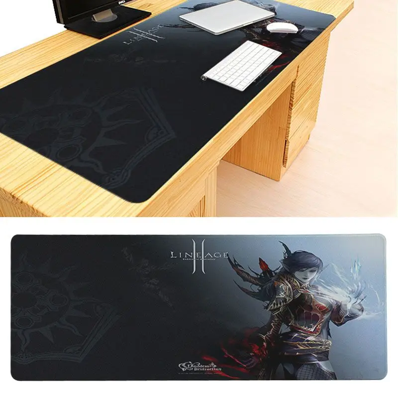 Lock Edge 40X90cm MaiYaCa Подарочный коврик для мальчика lineage 2 Лучшая игра DIY дизайн игровой с узором коврик для мыши большой игровой коврик для мыши Lockedge коврик для мыши Коврик для клавиатуры - Цвет: Lock Edge 40X90cm