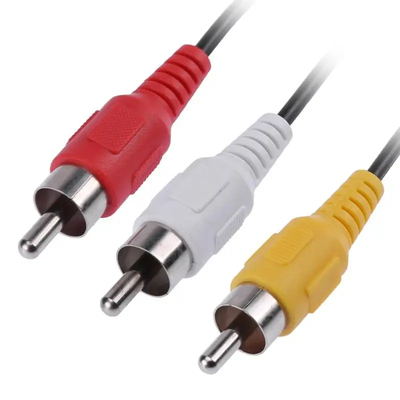 Черный 25 см 3RCA штекер к 6RCA разъем сплиттер Аудио Видео AV TV DVD адаптер кабель |