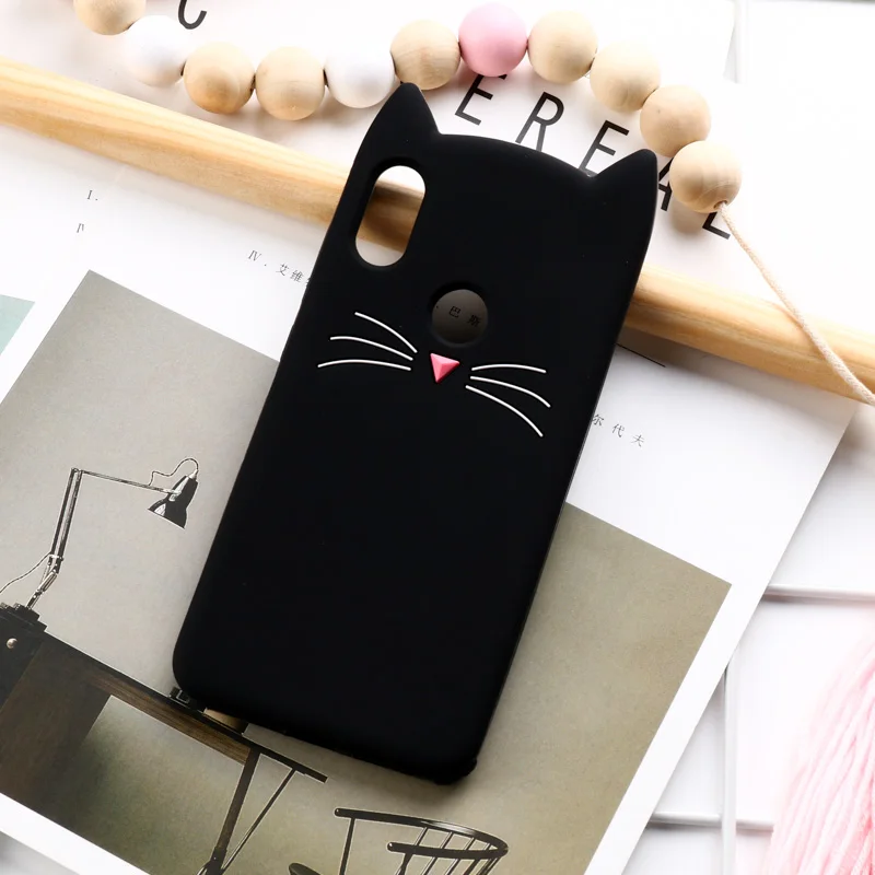 Black001 Мягкий чехол из ТПУ с 3D кошачьими ушками для Xiao mi Red mi Note 7 6 5 4A 4X3 A2 5A 6A mi 8 Lite 9 Se чехол для Iphone 11 Pro Max силиконовый чехол s - Цвет: Black001