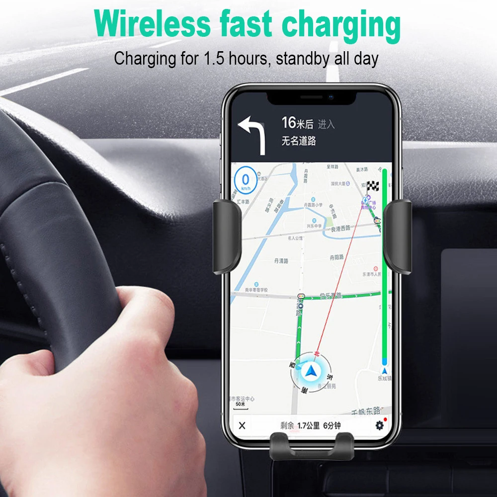 U & RO QI Беспроводной автомобиля Зарядное устройство для iPhone Xs Max автоматический