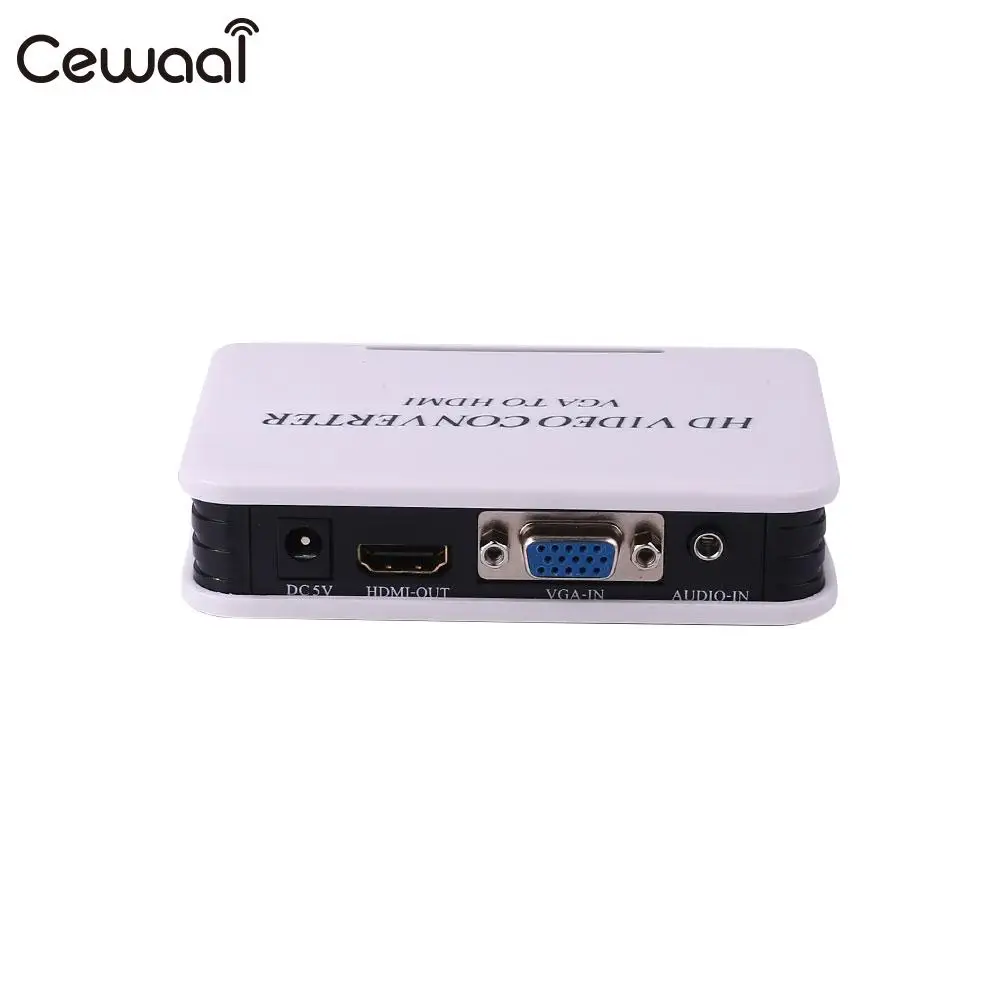 VGA Аудио к HDMI HD 1080 P видео коробка адаптера конвертера США штекер для ПК DVD