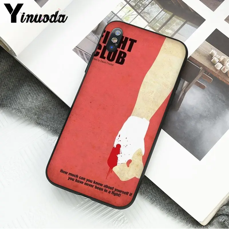 Yinuoda Fight Club movie популярный пользовательский ТПУ чехол для телефона Apple iPhone 8 7 6 6S Plus X XS MAX 5 5S SE XR сотовые телефоны - Цвет: 6