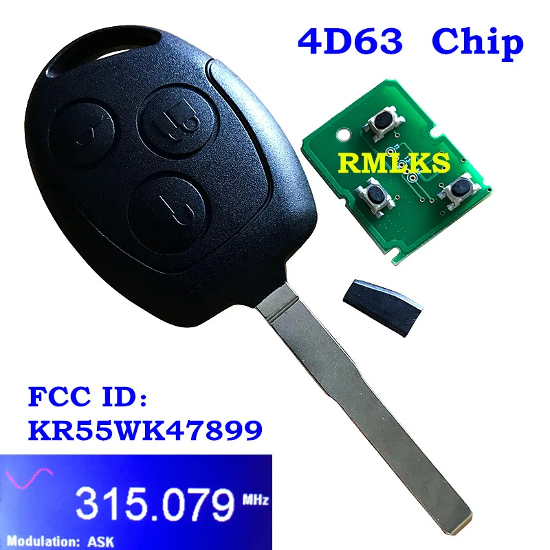 Пульт дистанционного управления для Ford Transit Connect Fiesta 164-R8042 неразрезанный ключ