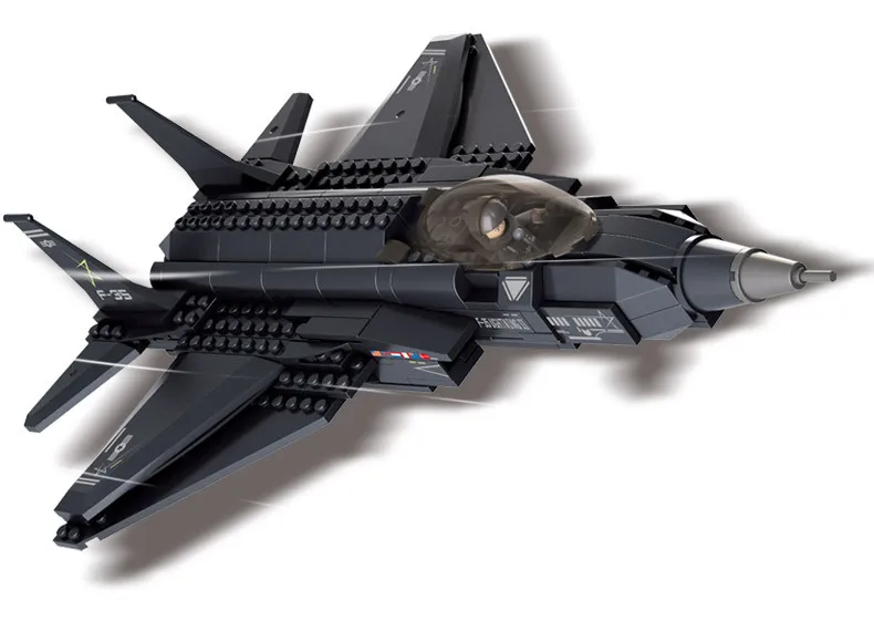2014 Sluban m38-b0510 F-35 Lightning II истребитель строительный Конструкторы Наборы для ухода за