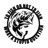 30cm to fish or not to fish stickers decals vinyl car styling