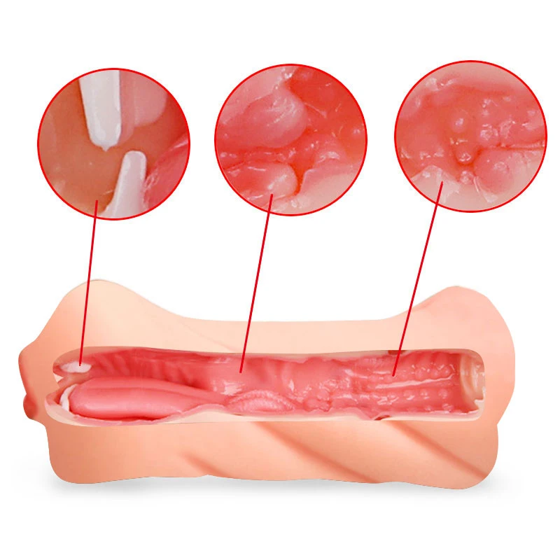 Реалистичный Мужской мастурбатор Aritificial Вагина карман Глубокая глотка язык