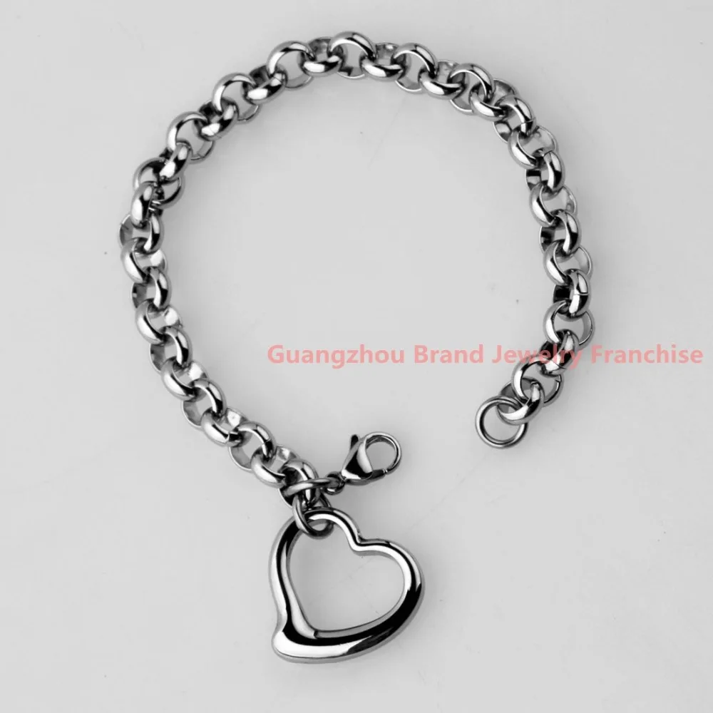 Новые Модные женские ювелирные наборы серебро из нержавеющей стали 8 мм Rolo полое