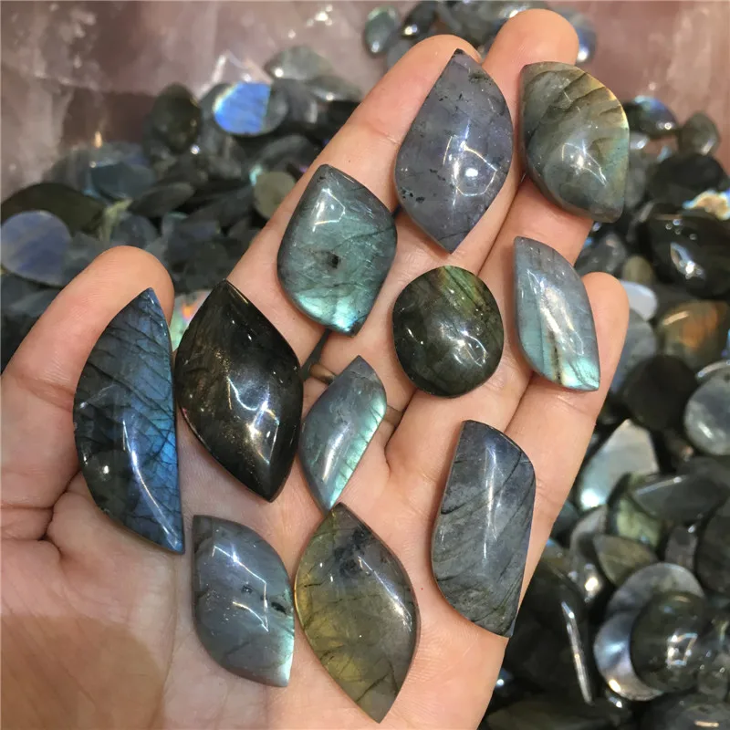 

10pcs natural labradorite stones and minerals gemstone reiki healing crystals