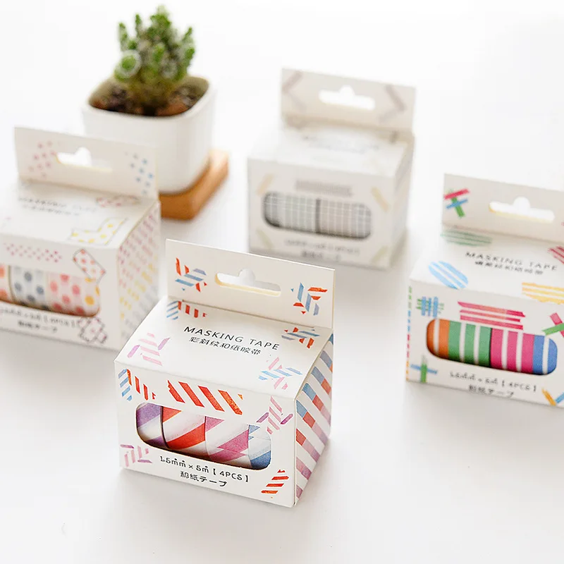 10 Pes/комплект крепящееся Украшение DIY Ручная-книга декоративный скотч Washi Стикеры 15 мм х 5 м Длина