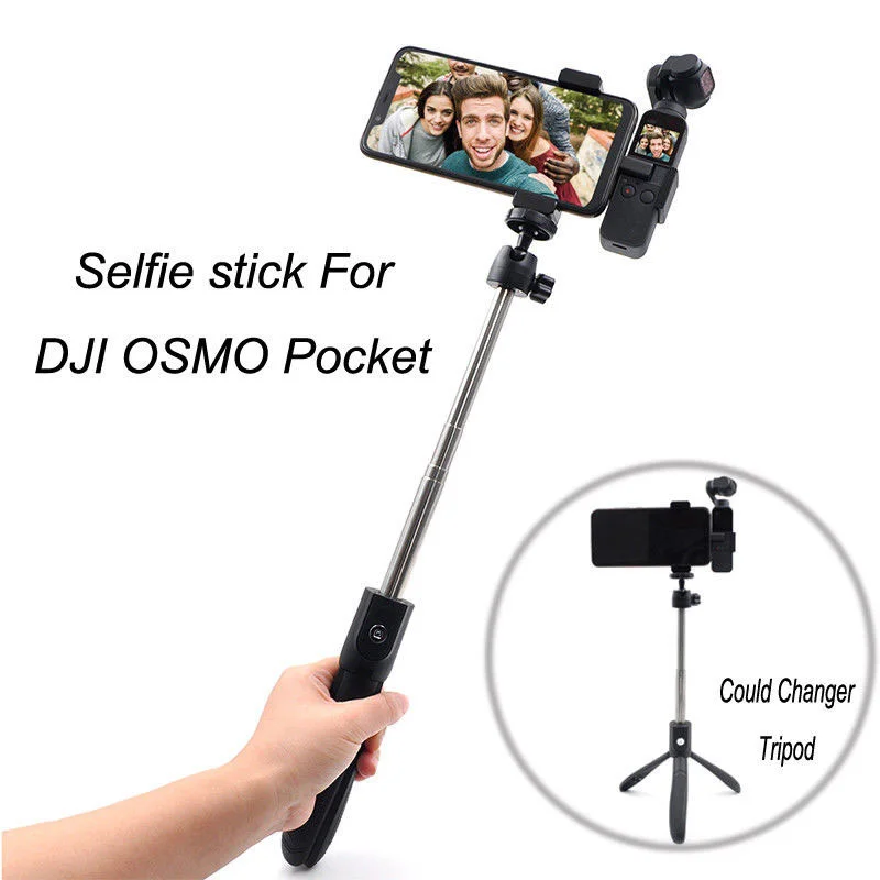 

Selfie stick Expand the fixed bracket With aluminum alloy mobile phone Cip Bracket Self-timer for DJI OSMO Pocket 2 gimbal