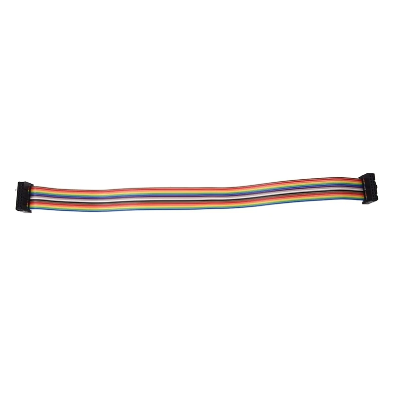 2.54mm Pitch 16 Pin Female to IDC Connector Rainbow Color Ribbon Flat Cable |