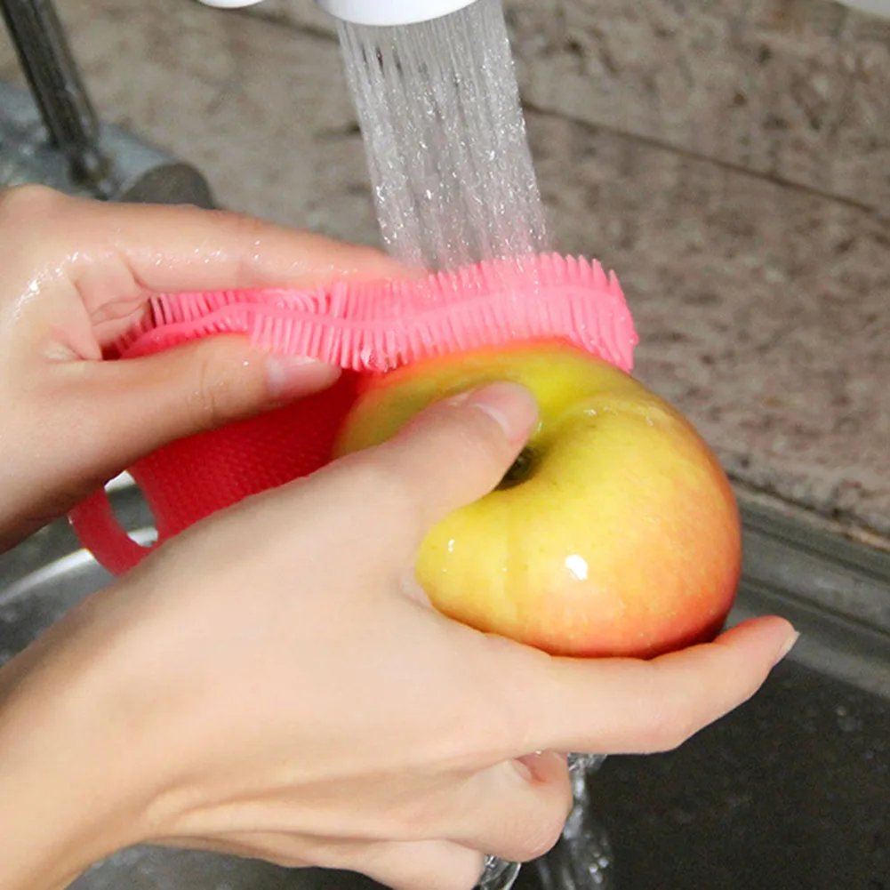 1 шт. многофункциональная силиконовая щетка для мытья посуды губка инструмент