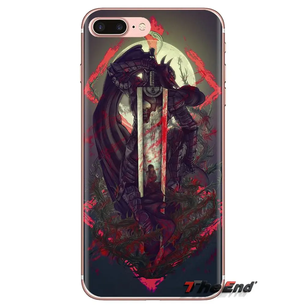 Для Xiaomi Mi4 Mi5 Mi5S Mi6 Mi A1 A2 5X6X8 9 Lite SE Pro Max Mix 2 3 2S Прозрачный чехол из ТПУ Japanese Anime BERSERK Art |