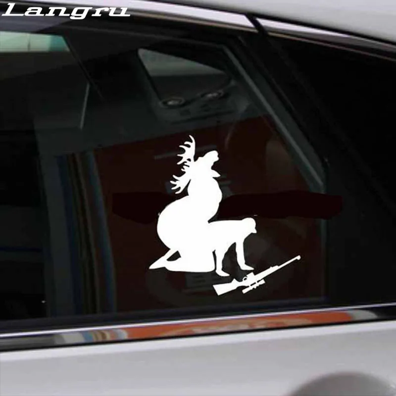 Langru Elk Hunter персонализированные автомобильные наклейки как я мясо теперь Смешные