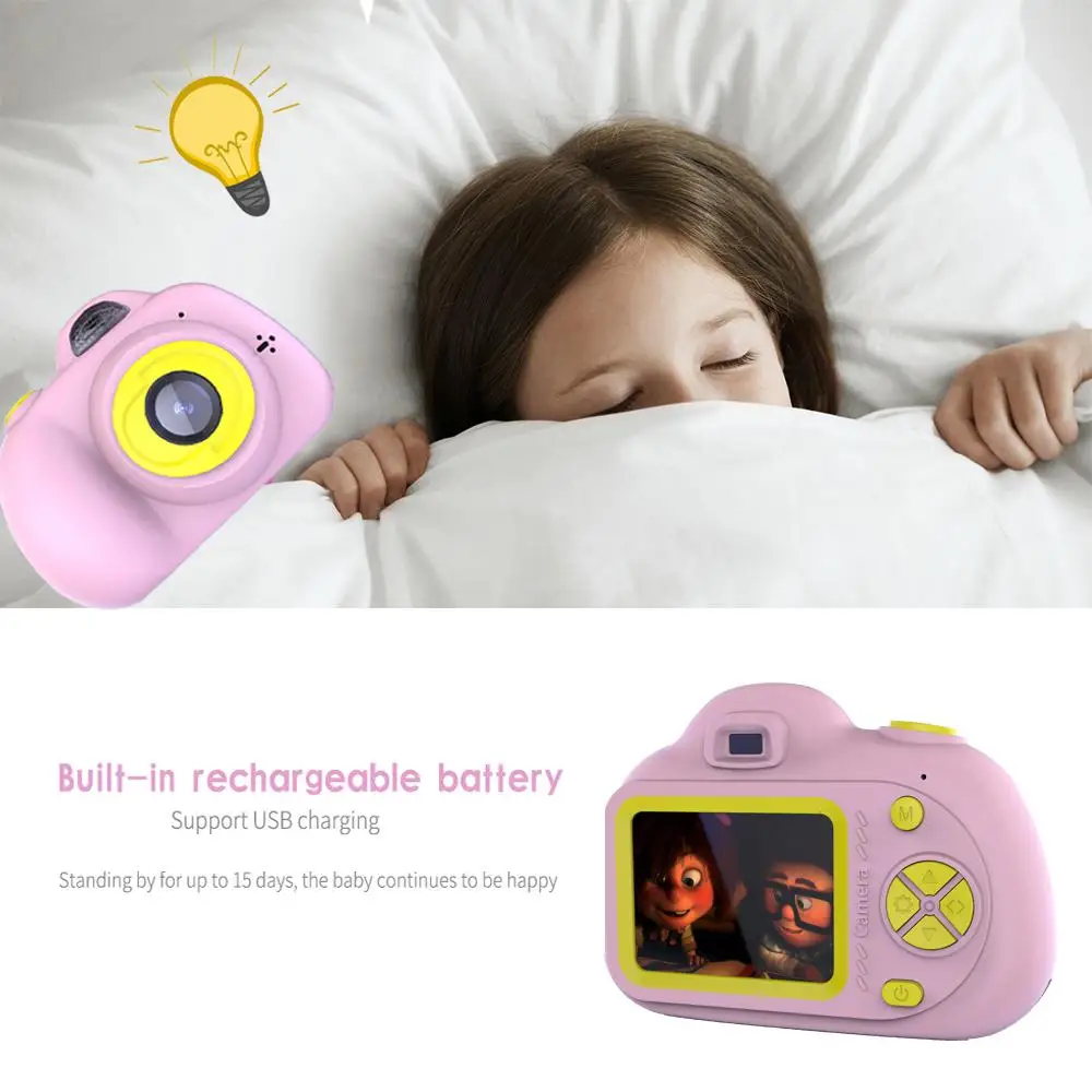 BEESCLOVER K9 2 дюйма 1280x720 HD Цифровая камера движения детская игрушечная со шнурком GKW0308