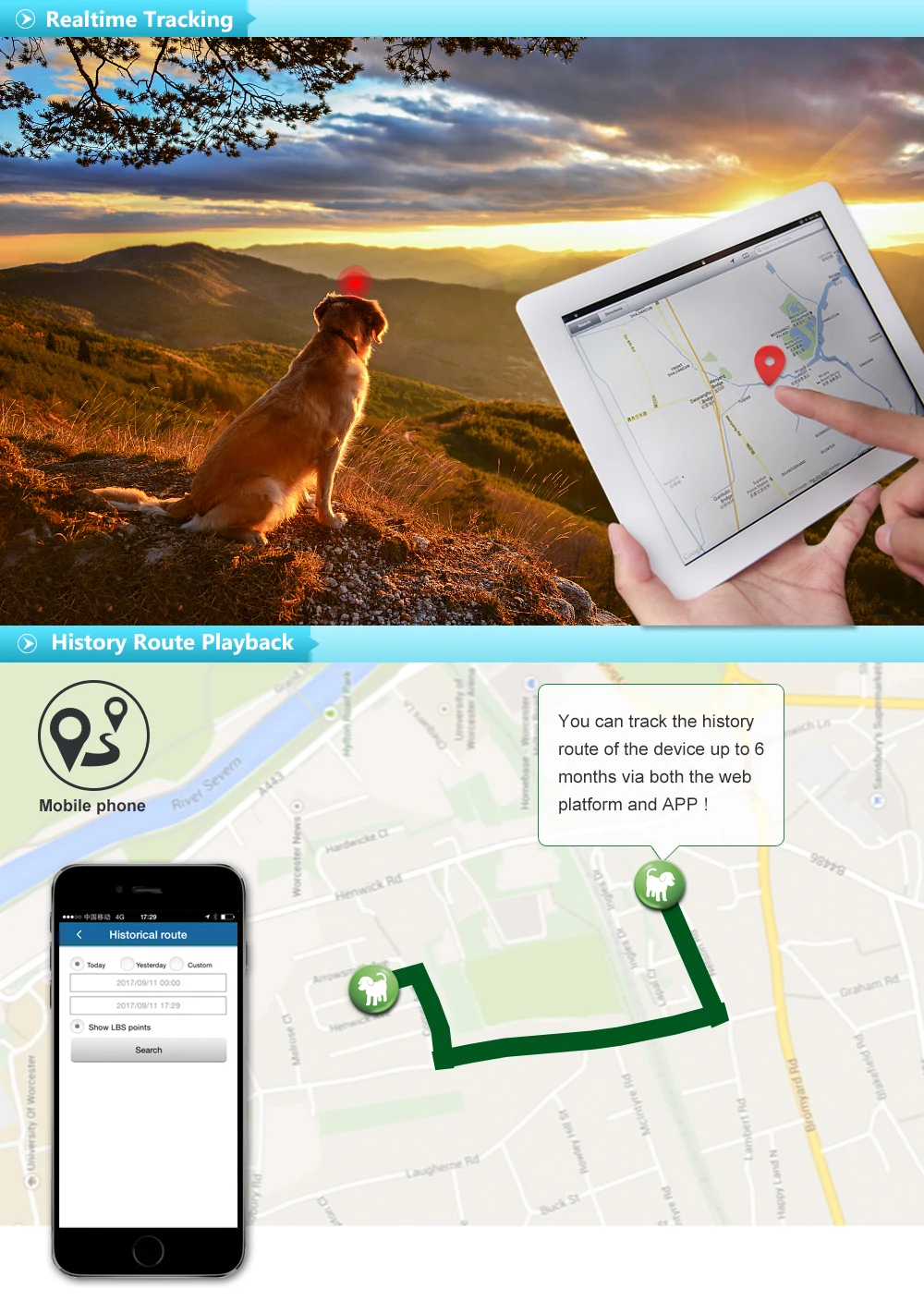 TKSTAR мини gps-трекер для питомцев, собак, кошек, TK909 2G, gps локатор, 400 часов в режиме ожидания, дистанционно голосовой монитор, SOS сигнализация, гео-забор