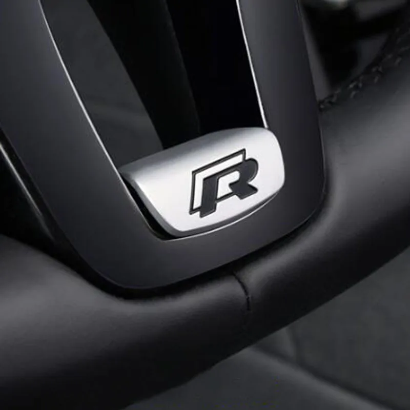 Руль Стикеры R Rline Металлическая Эмблема для Фольксваген 2017 Jetta Touran Golf 7 GTI MK7 Passat B8