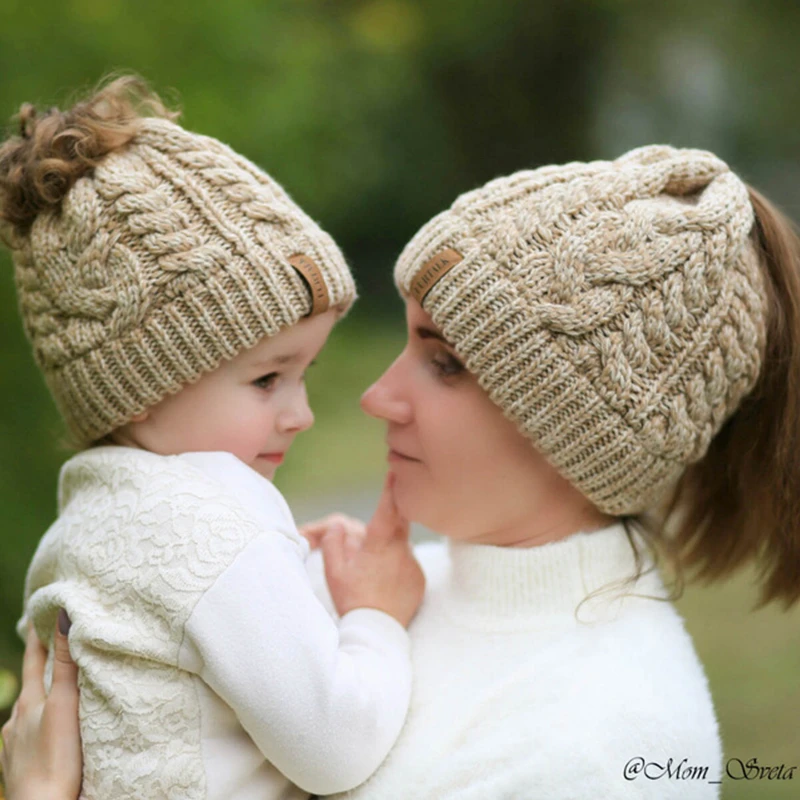 Женская Вязаная Шапка-бини FURTALK трикотажная с хвостиком для зимы 2019 - купить по