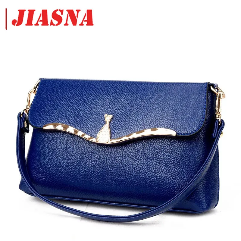 JIASNA Новый Женский PU Мягкий Высокое Качество Сумка Япония и корейский Стиль Solid