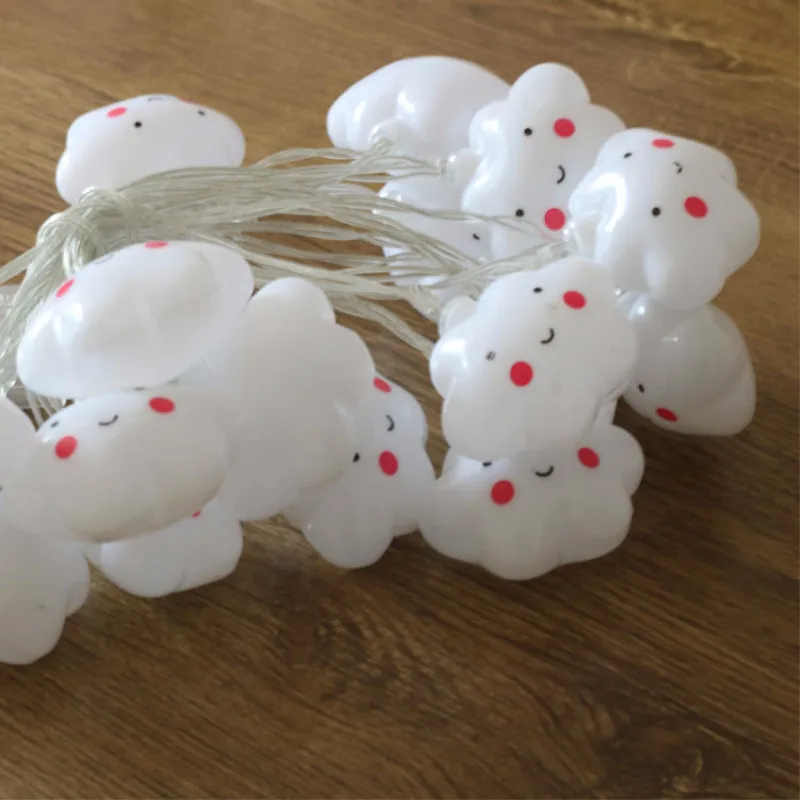 Smiling cloud СВЕТОДИОДНАЯ Гирлянда освещение для помещений украшение праздничной