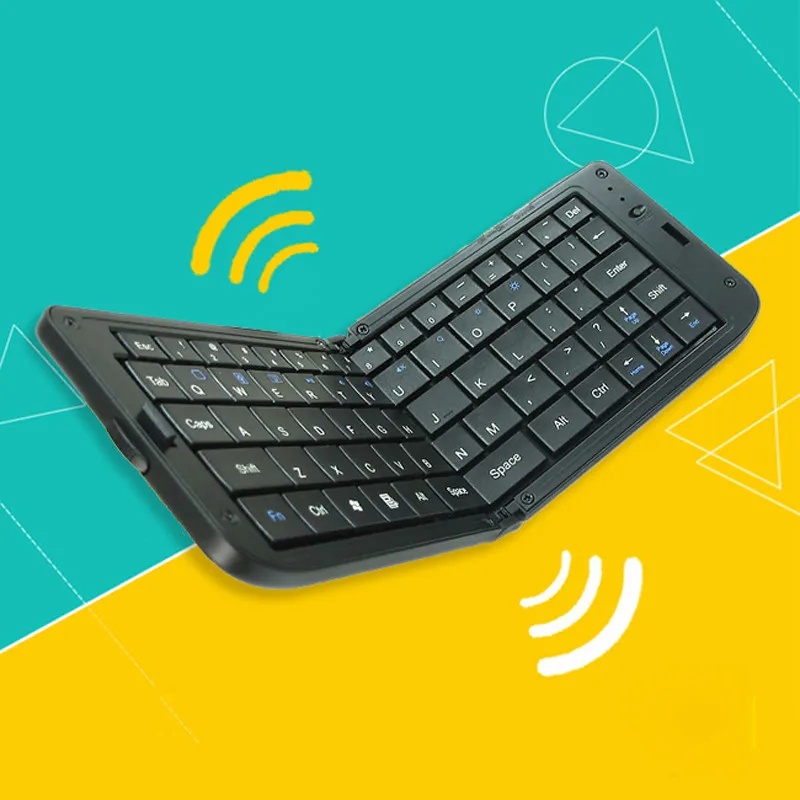KuWFi Bluetooth складной универсальный беспроводной путешествия 3 0 клавиатура для iPhone