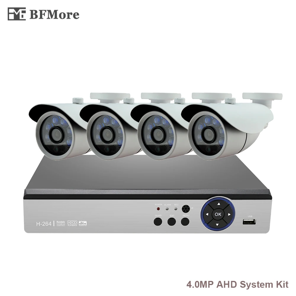 Bfmore 4CH AHD 4.0MP CCTV Системы комплекты 2592*1520 2475 + OV4689 видеонаблюдения DVR Открытый