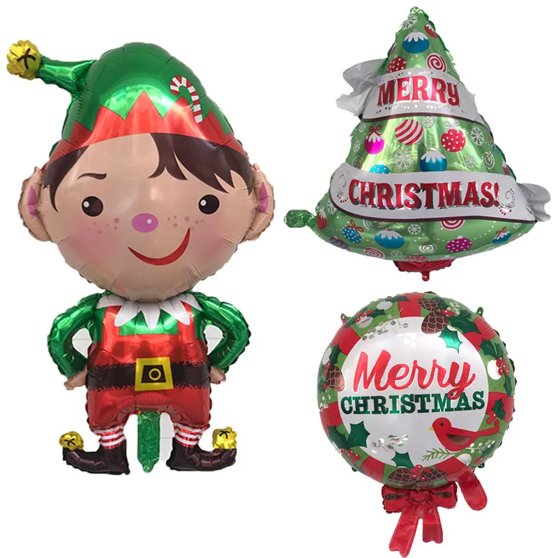 1PC Merry Christmas boy / garland / tree foil balloon Christmas day series party decoration balloons kids toy