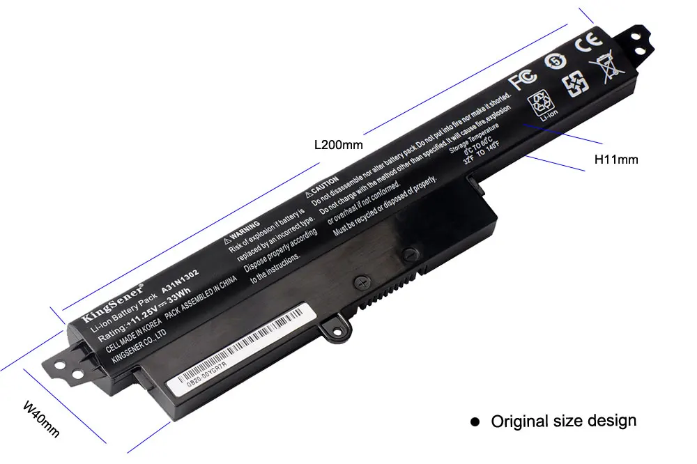 KingSener Корея сотовый A31LMH2 A31N1302 Батарея для ASUS VivoBook X200CA X200MA X200M X200LA F200CA X200CA R200CA 11," A31LM9H