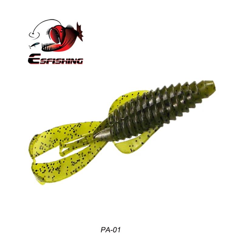 Рыболовные приманки Esfishing, новые приманки Rage, Craw, 100 мм, 8,2 г, 6 шт., мягкие приманки для ловли карпа, рыболовные аксессуары, воблер - Цвет: PA01
