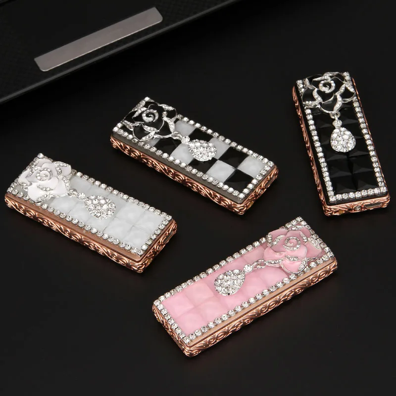 USB перезаряжаемая электронная прикуриватель Женская Роскошная копия Алмазная