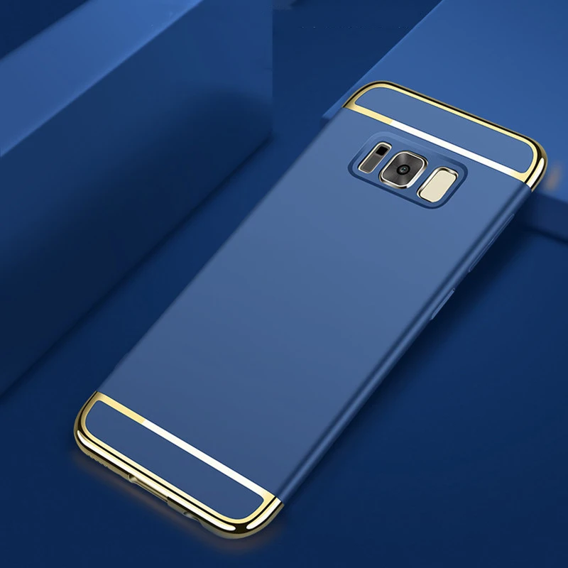 3 в 1 чехол для телефона samsung galaxy s9 s8 s7 edge s10 плюс задняя крышка с золотым покрытием
