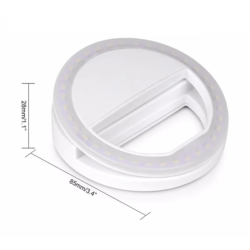 Кольцевой светильник для селфи портативная Led-вспышка камеры смартфона Xiaomi iPhone