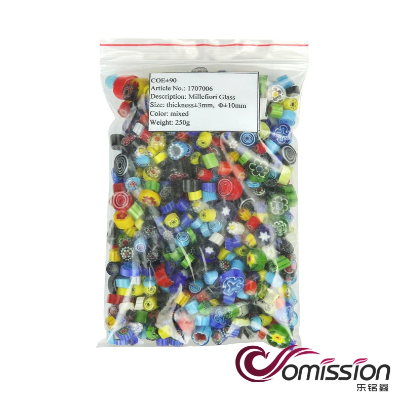 Смешанное красивое стекло Millefiori 250 г/пакет COE90 аксессуары для микроволновки Fusing