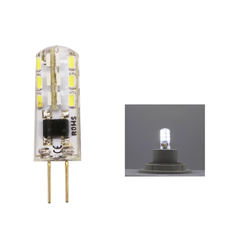1 Светодиодный светильник G4 точечный 3014 SMD 3 Вт 12 В постоянного тока 220 заменяет 30