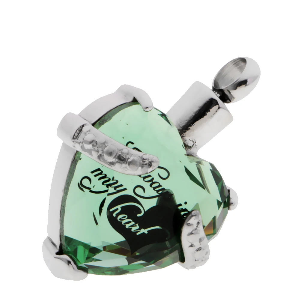 Цепочка с подвеской всегда в моем сердце Хрустальная металлическая урна для