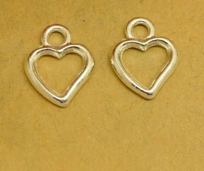 200pcs Fashion hollow love charms pendant antique silver bronze Jewelry Making earrings bracelet necklace keychain DIY14*11MM | Украшения и
