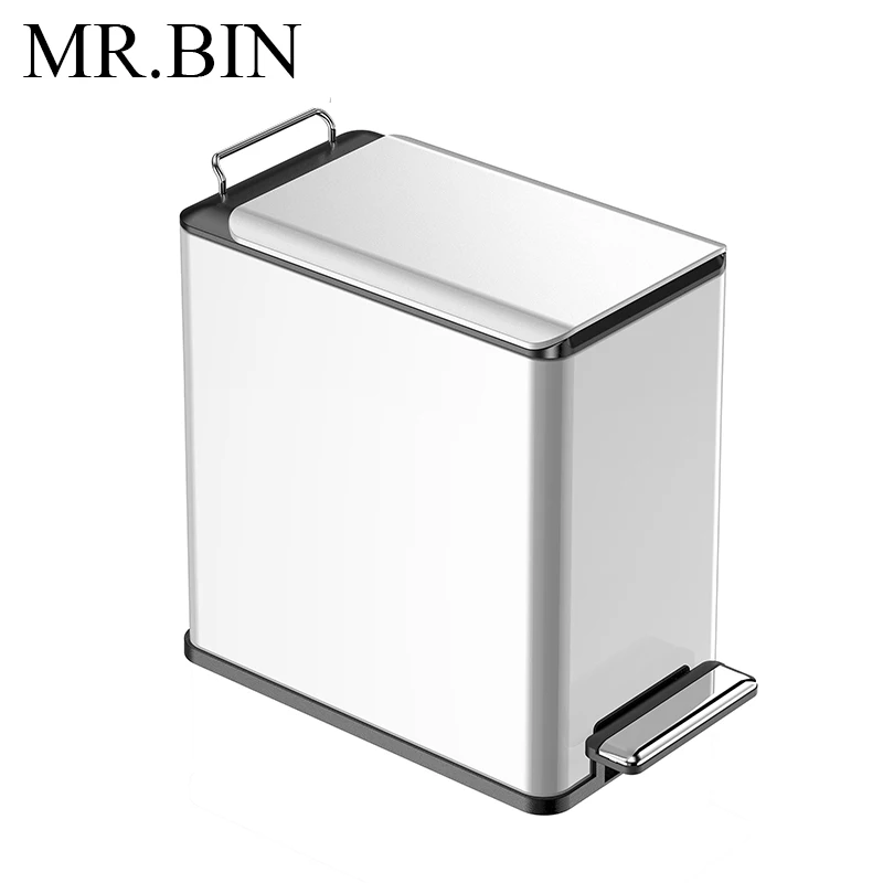 MR. BIN 6 литров педаль мусор может со съемной внутренней ведро современные Nordic Нержавеющая сталь мусорное ведро для дома и Кухня