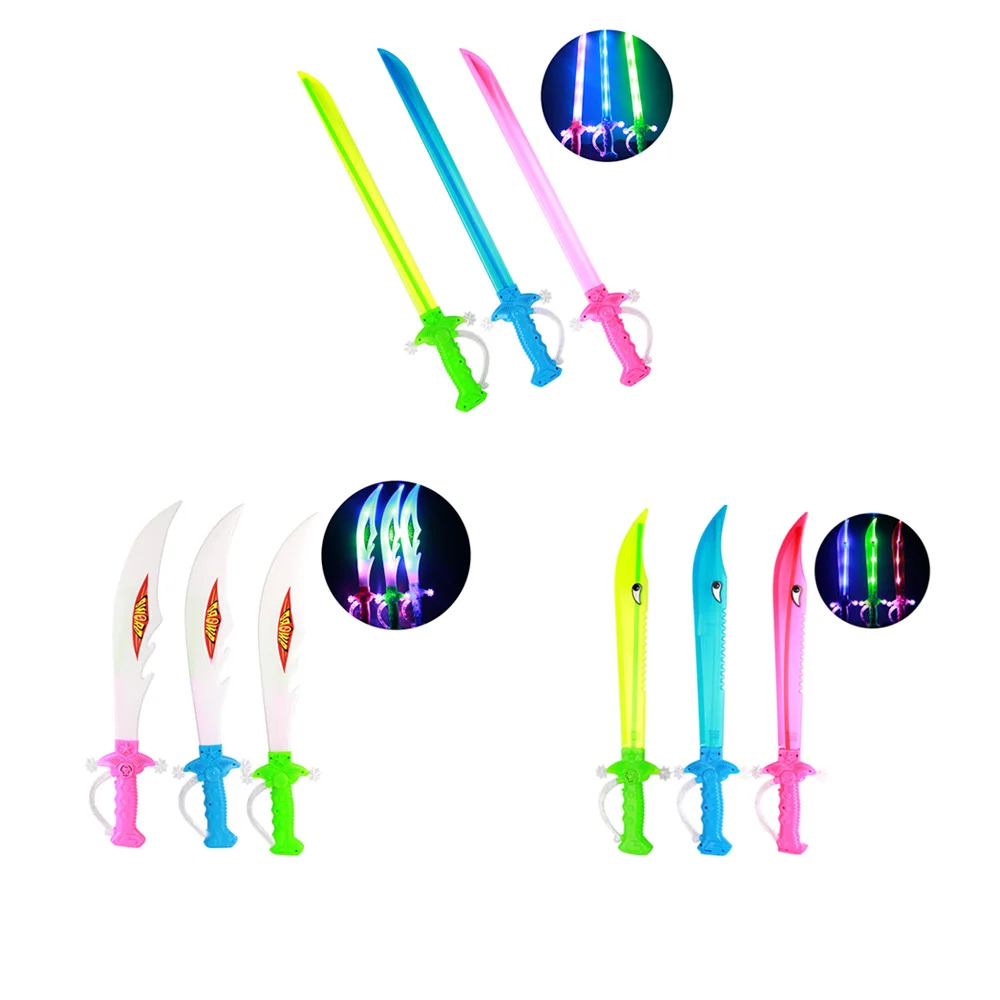 Красочное моделирование меча светящаяся игрушка toychildren Light Cutlass световой меч