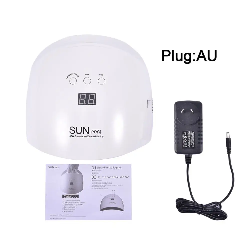 48W Pro УФ лампа светодиодный светильник для ногтей Сушилка всех гелей