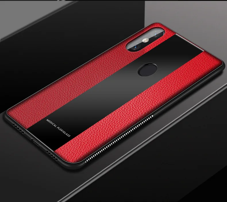 Leather &amp Glass Case for Xiaomi Mi 8 SE Explorer Lite Mix 2S 6X A2 Redmi 6A 6 Pro Max 3 2 Luxury Business Shockproof Cover |