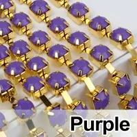 Горячая распродажа 24 цвета Акриловые стразы цепь золотая основа SS12 SS16 SS28 Пришивные чашки цепи для одежды