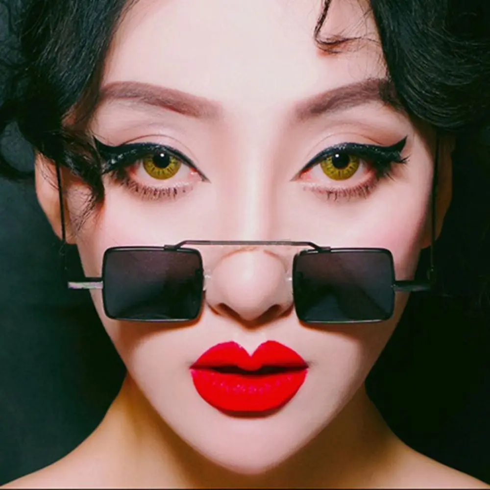 Солнцезащитные очки в металлической оправе для мужчин и женщин небольшие