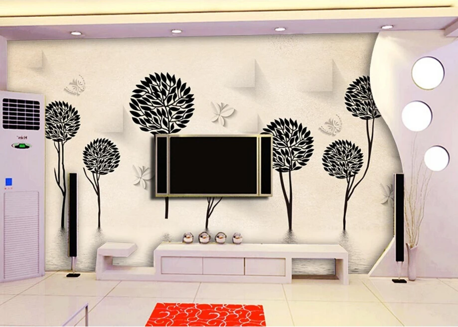 Обои на заказ 3 d абстрактное дерево 3D стереоскопические обои для гостиной фона