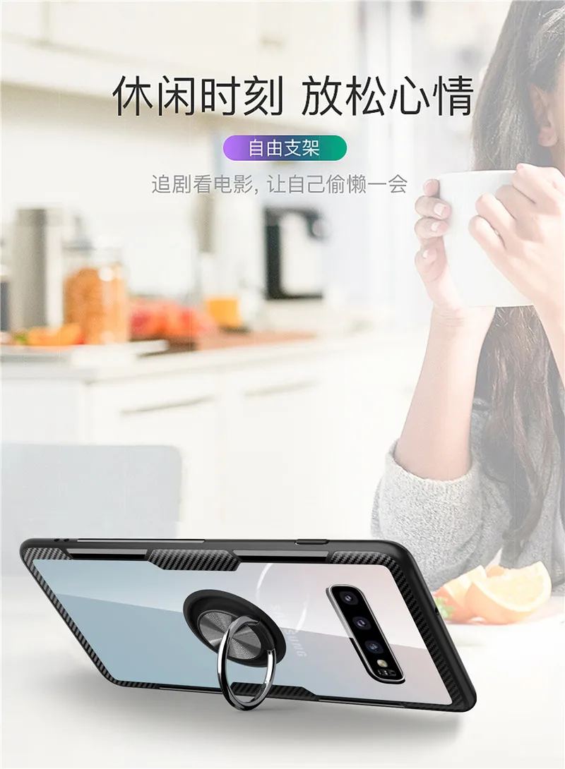 Чехол из закаленного стекла для Samsung Galaxy S9 S10 Note 9 10 Plus M10 M20 M30 чехол с магнитным