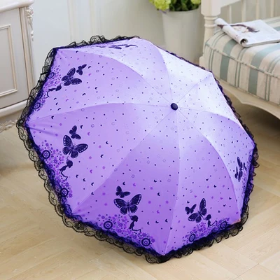 Y MRIDEA Retro Sunny and Rainy Umbrella Lace Vintage Umbrella Rain Women Travel Business Wife Girlfriend Gift - Цвет: Y