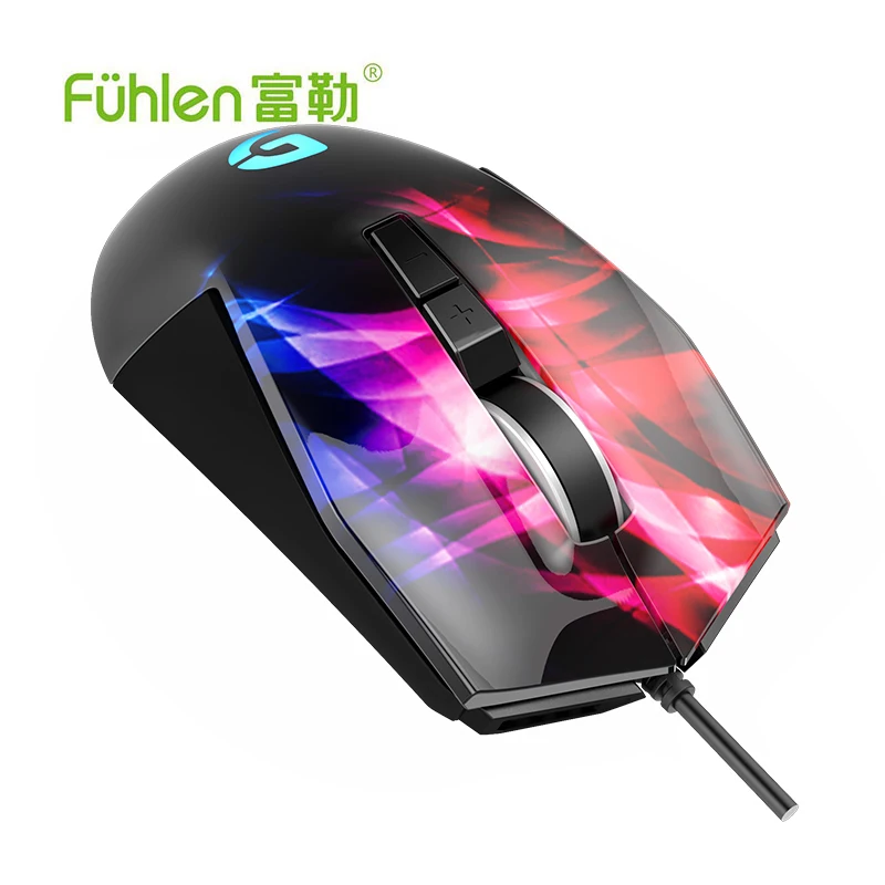 Fuhlen G91 PRO 2000DOI Phantom Магнето-магнитный микромеханизм Проводная игровая мышь RGB светильник макро