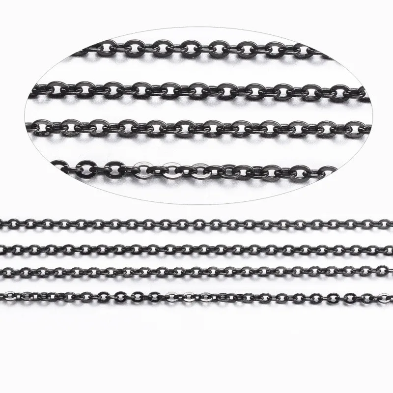 1.1x0.3mm 304 Stainless Steel Cable Chains for Jewelry Making Findings DIY Supplies with Spool about 10m/roll F60 | Украшения и