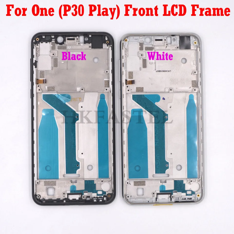 For Motorola One P30 Play Front LCD Frame Housing back battery door cover Touch ID Home Return Button Fingerprint Camera glass | Мобильные